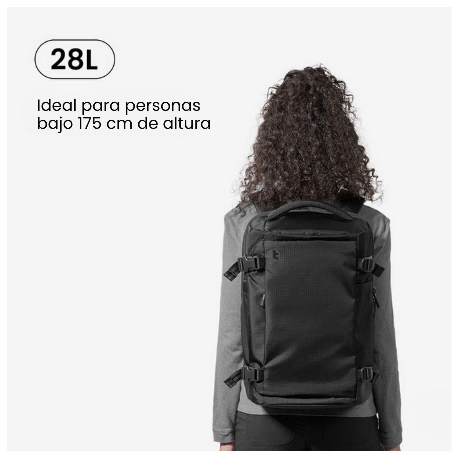 Tomtoc Mochila de Viaje Navigator-T66 Liteway para Notebook 16" 28L Negro-2