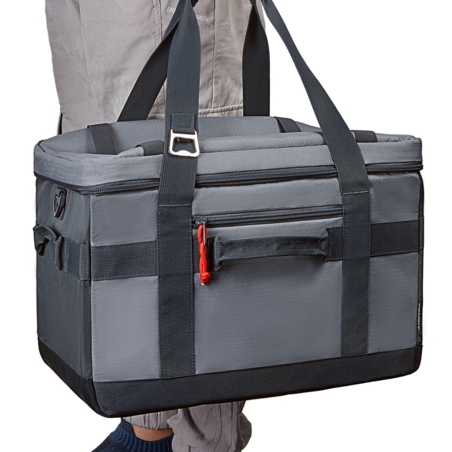 Tourit Cooler Bag Offroad Enfriador Aislado Portátil 48 latas 32L Gris-9
