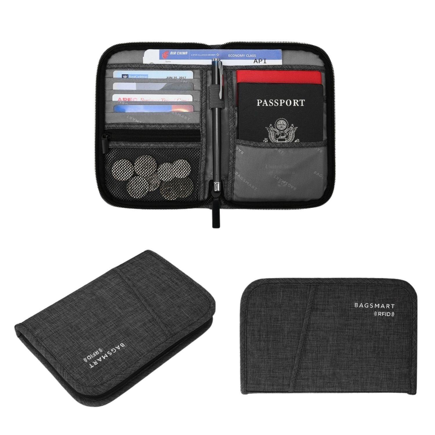 Bagsmart Porta Pasaporte LAX - negro-7