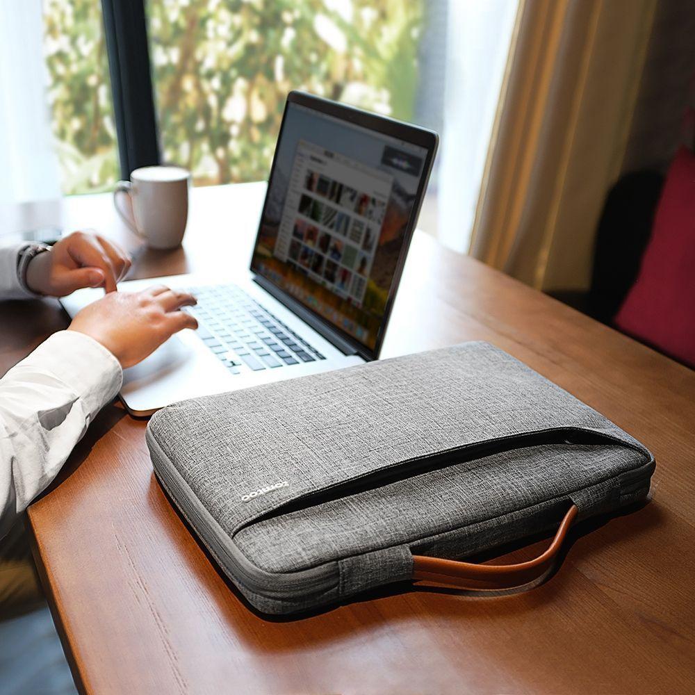 Tomtoc - Funda A22 Para Notebook Y Macbook Pro De  14'' - Gris-6