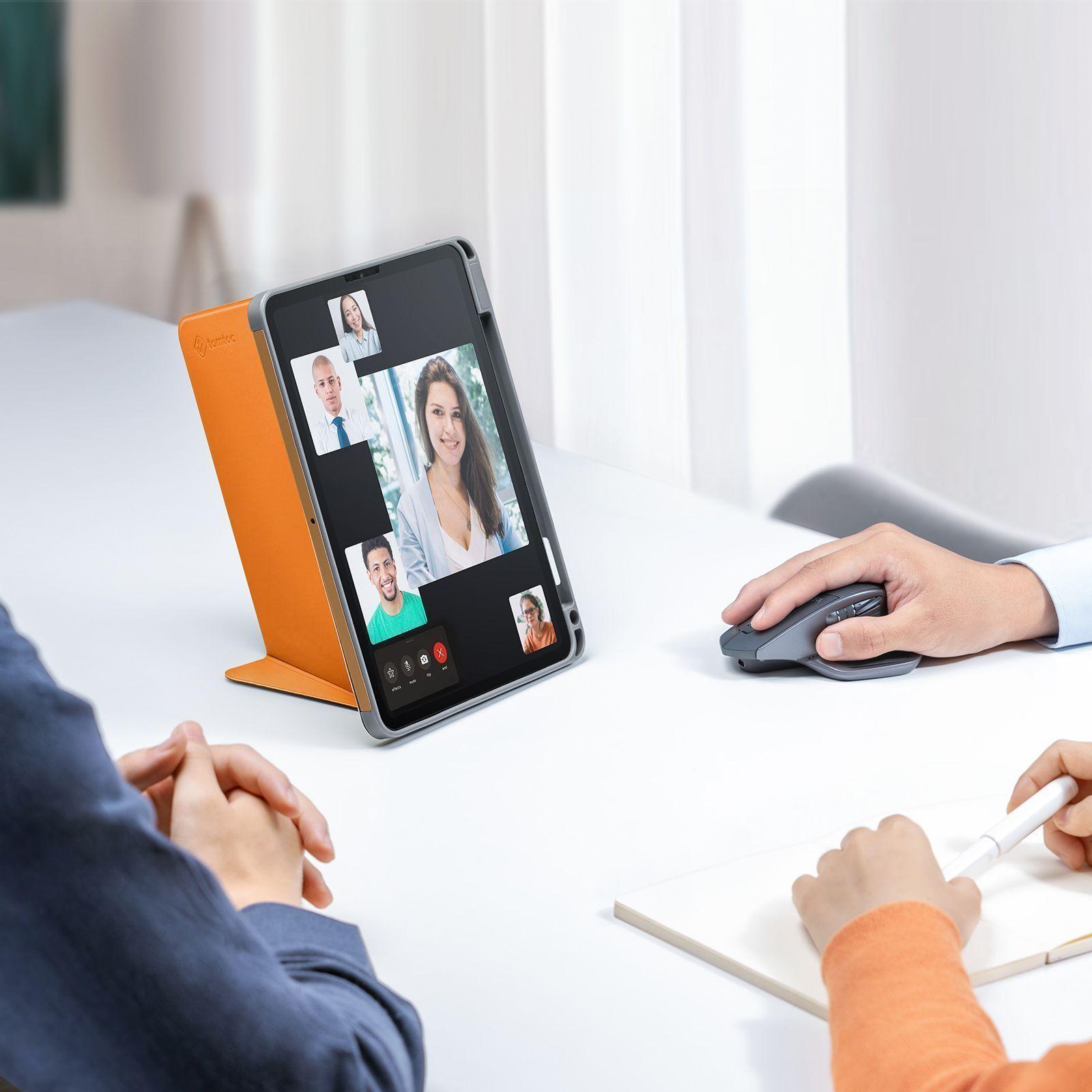 Tomtoc Funda vertical iPad Air 4/5g 10,9" Caramel-3