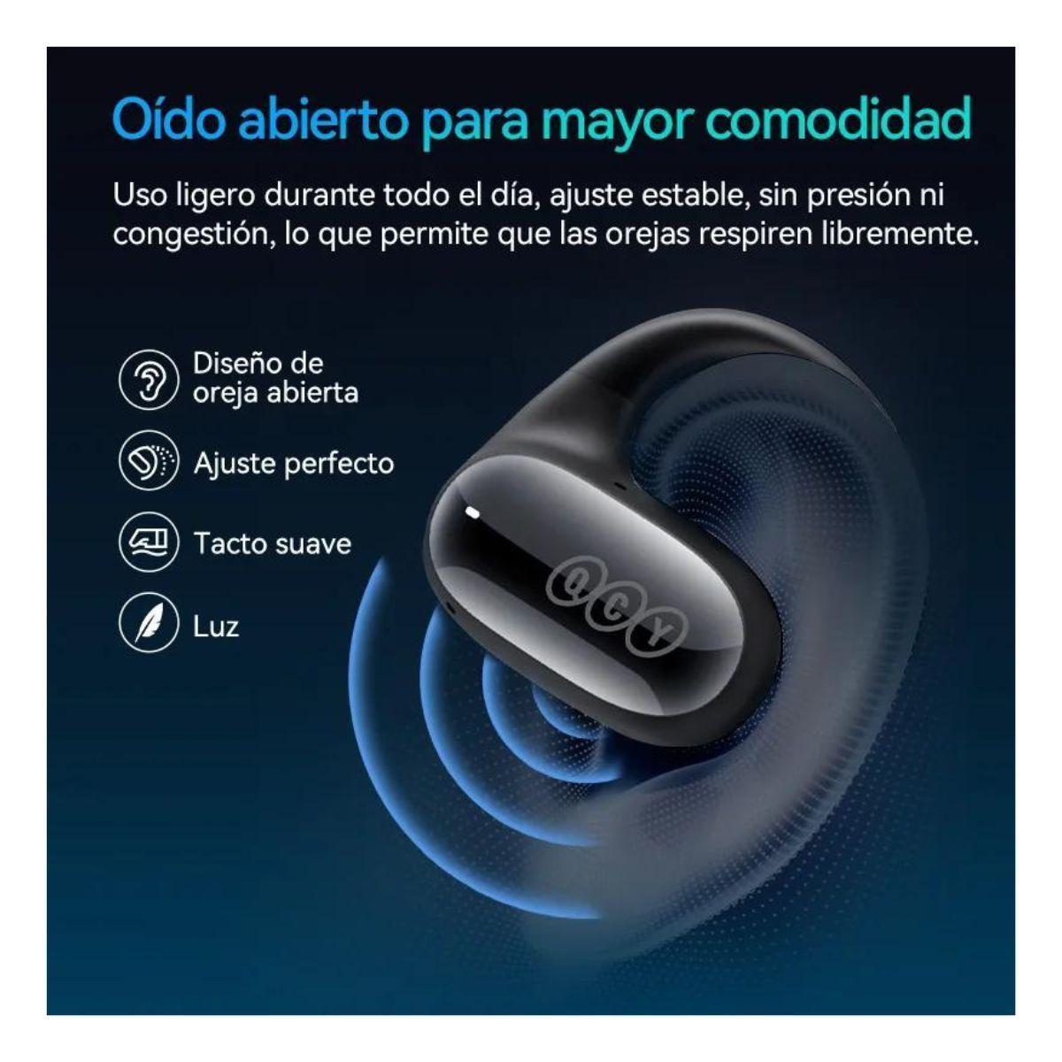 QCY Audifonos Inalámbricos Crossky GTR2 Negro-4