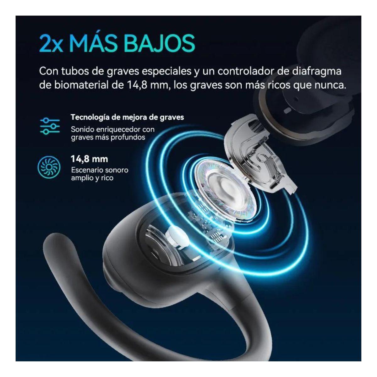 QCY Audifonos Inalámbricos Crossky GTR2 Negro-7