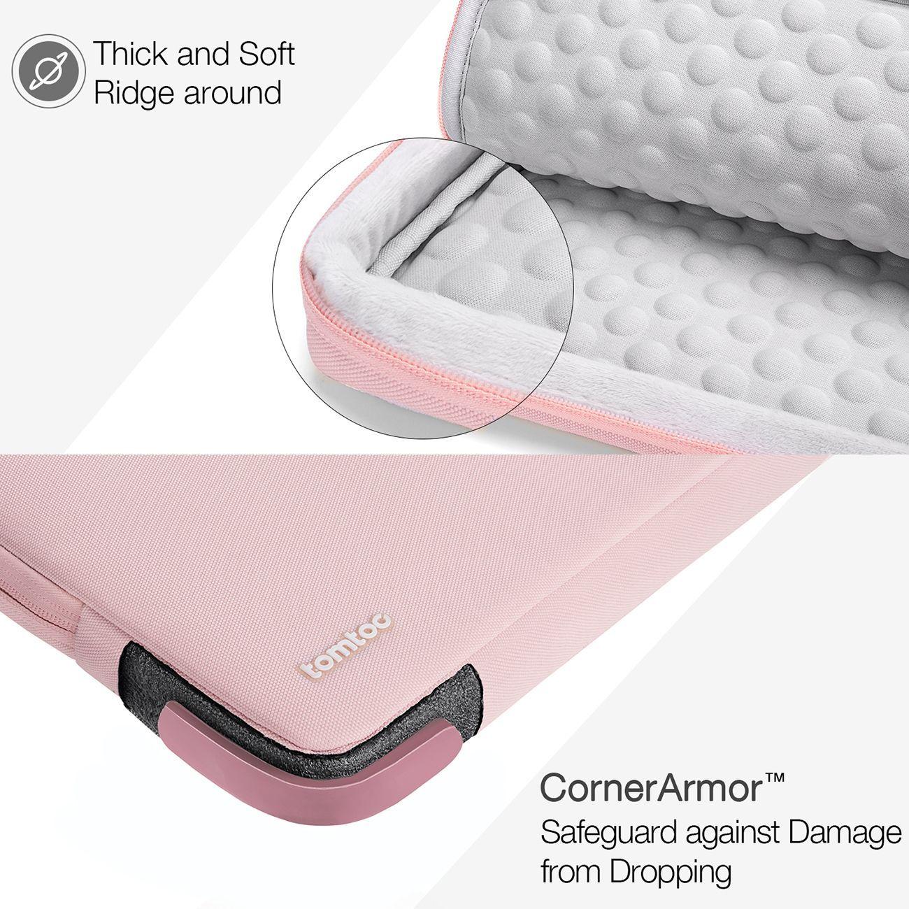 Tomtoc A13 Funda 360 Para 14''MacBook Pro - Rosado-2