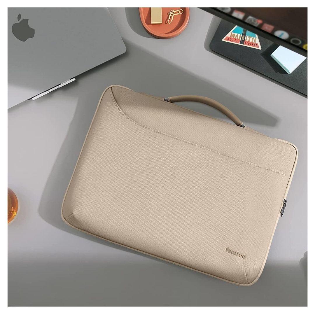 Tomtoc Maletín A22 para Notebook/Macbook Pro hasta 16" - Caqui-6