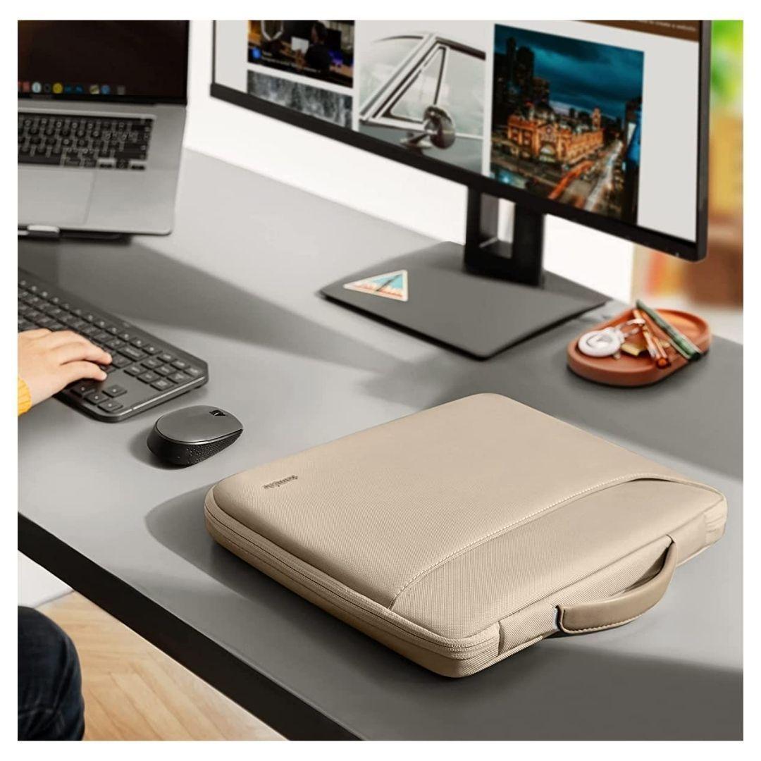 Tomtoc Maletín A22 para Notebook/Macbook Pro hasta 16" - Caqui-7