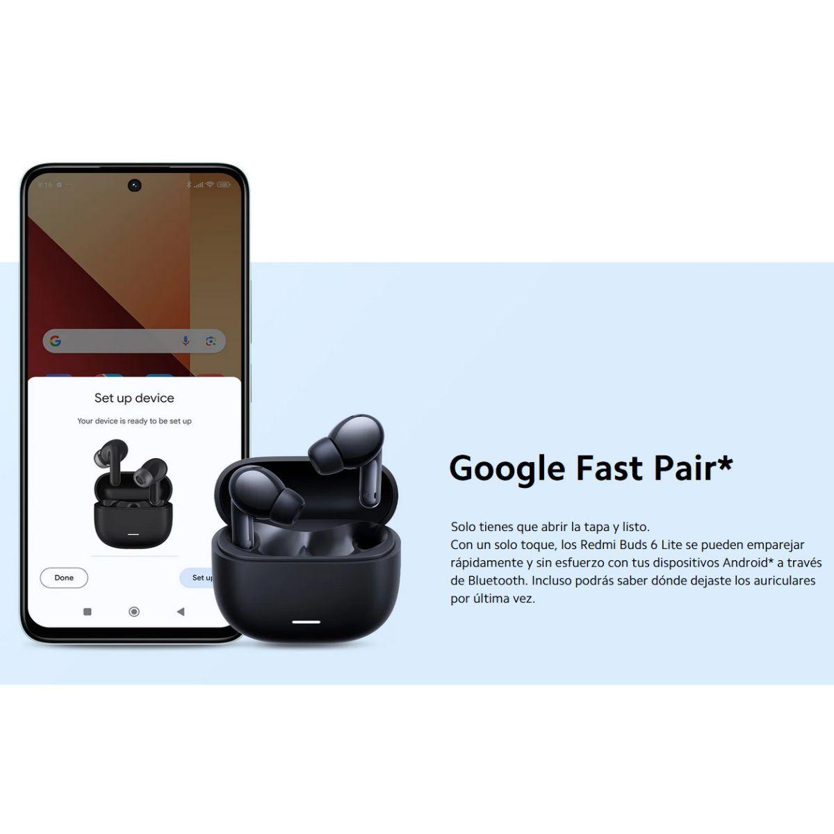 Xiaomi Redmi Buds 6 Lite Auriculares Bluetooth ANC - Negro-6