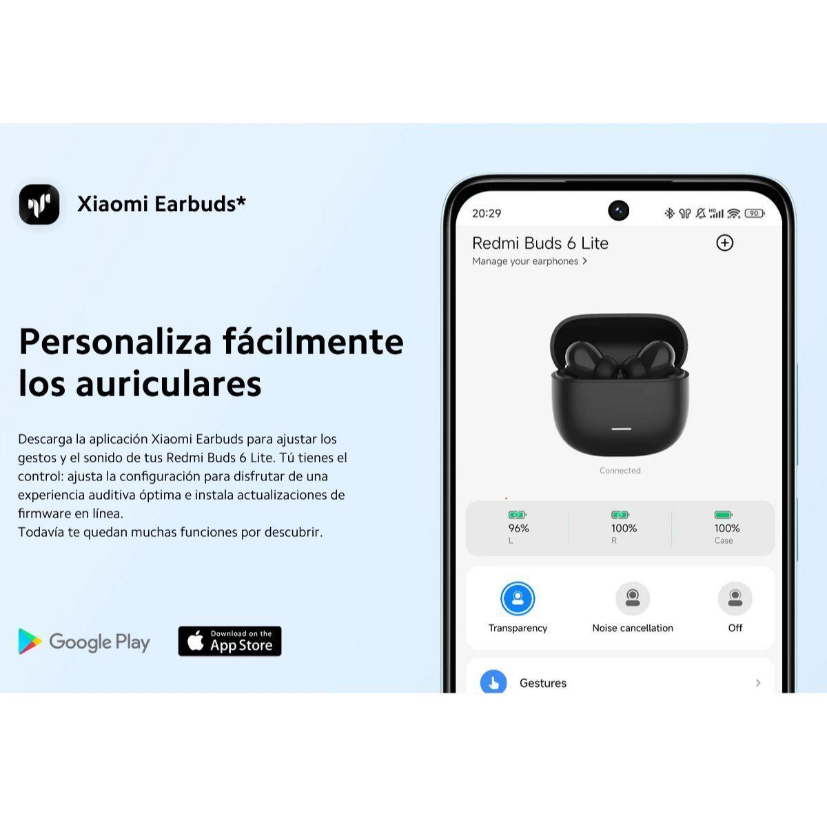 Xiaomi Redmi Buds 6 Lite Auriculares Bluetooth ANC - Negro-7