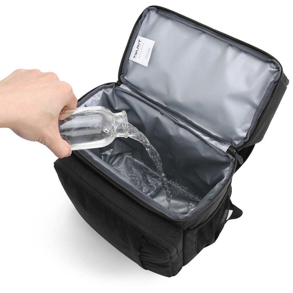 TOURIT Mochila térmica doble cubierta 28L - Negro-2