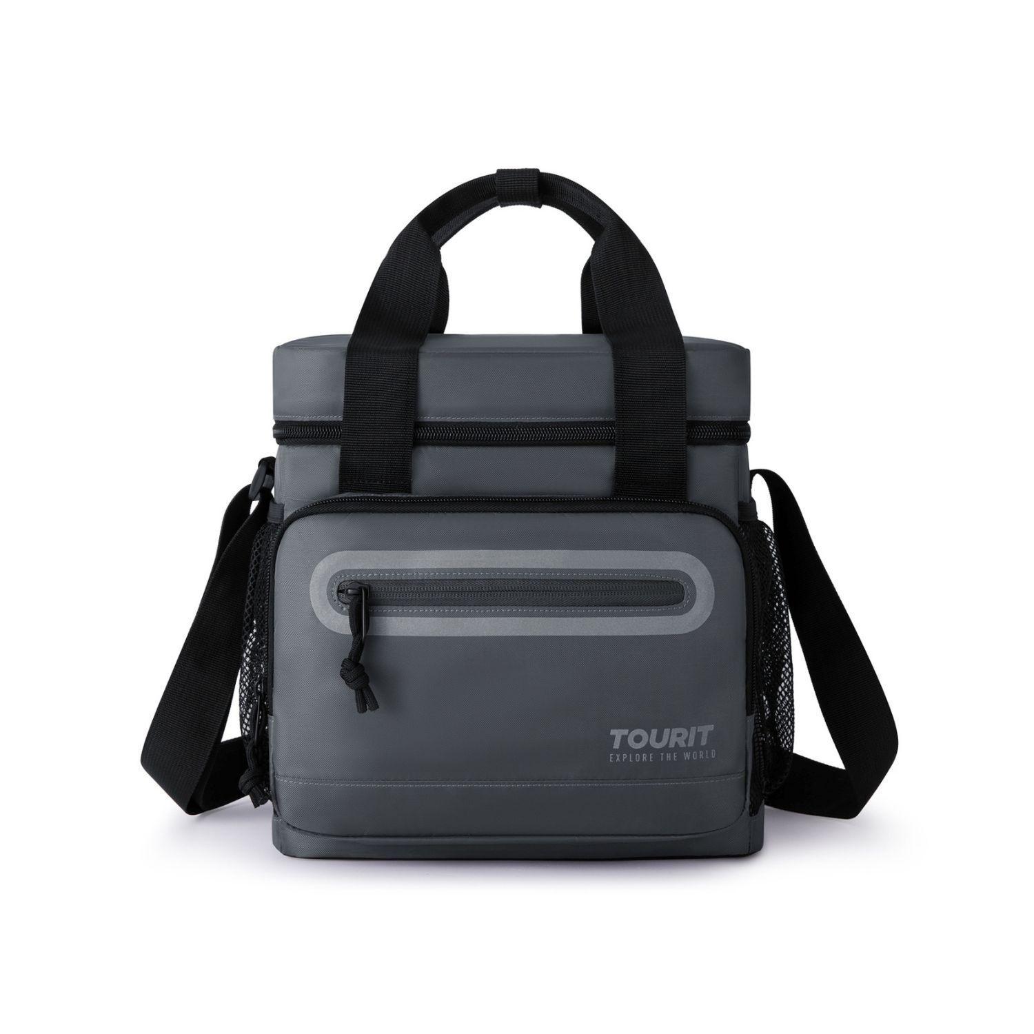 Tourit Lonchera Térmica Work 20 latas 14L Impermeable Gris Oscuro-0