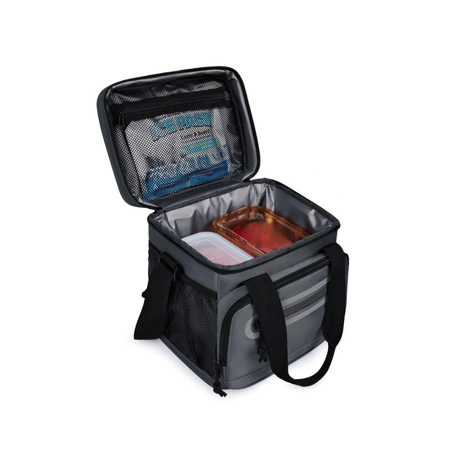 Tourit Lonchera Térmica Work 20 latas 14L Impermeable Gris Oscuro-2