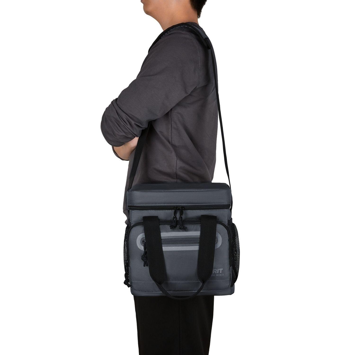 Tourit Lonchera Térmica Work 20 latas 14L Impermeable Gris Oscuro-8