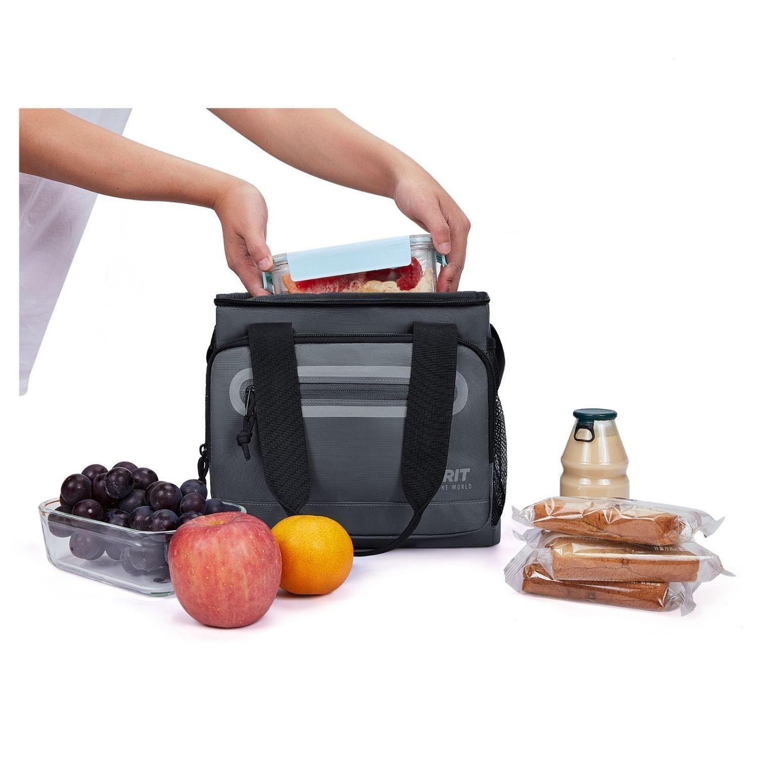 Tourit Lonchera Térmica Work 20 latas 14L Impermeable Gris Oscuro-9