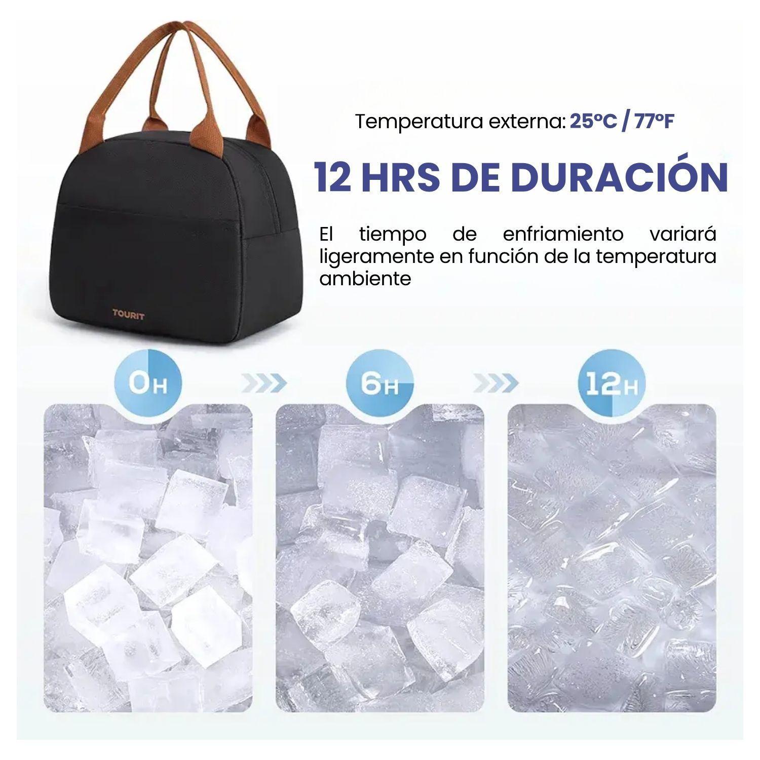 Tourit Lonchera Térmica Femenina de 9.4L - Negro-5