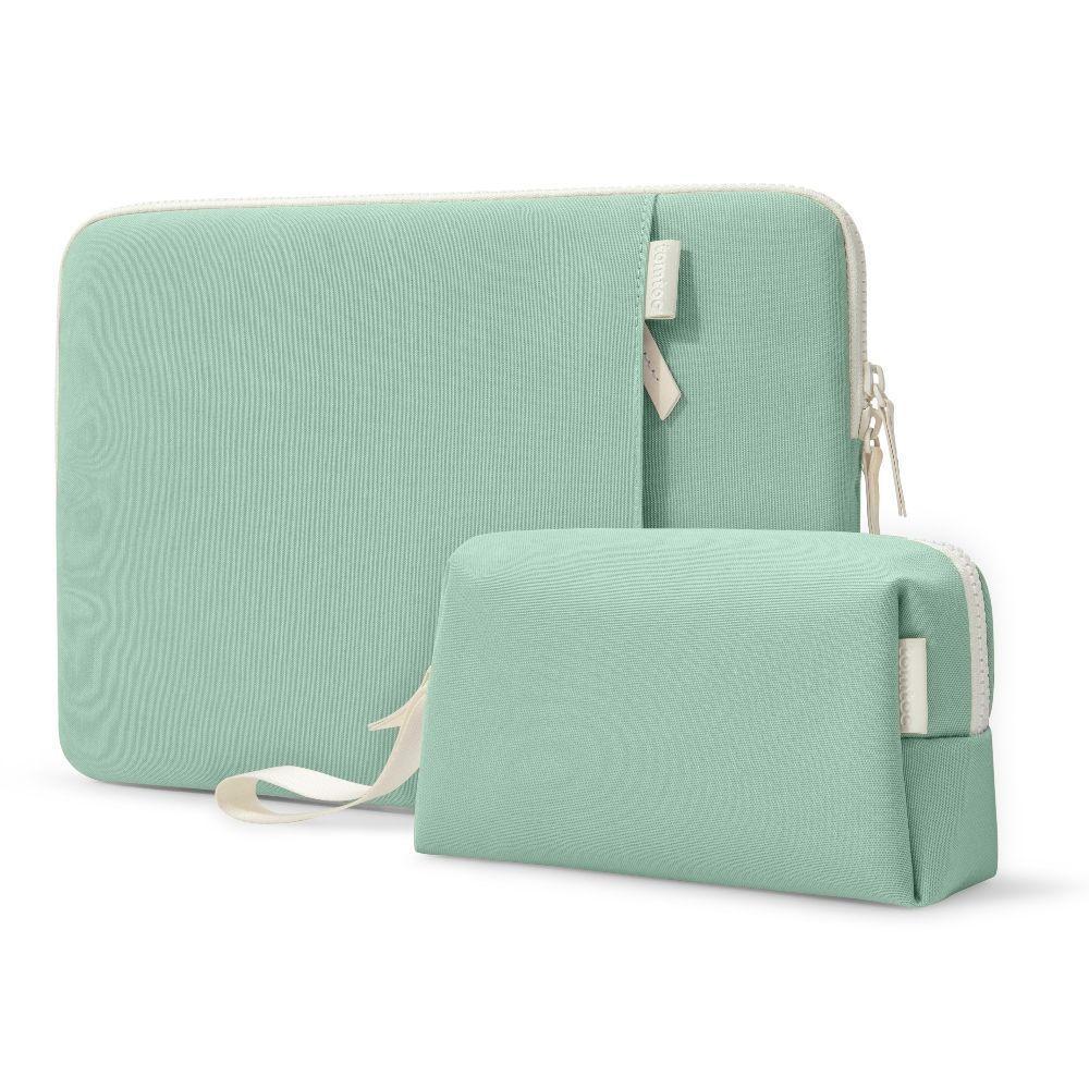 Tomtoc A23 Funda Lady Para Macbook 14''+ organizador Verde-0