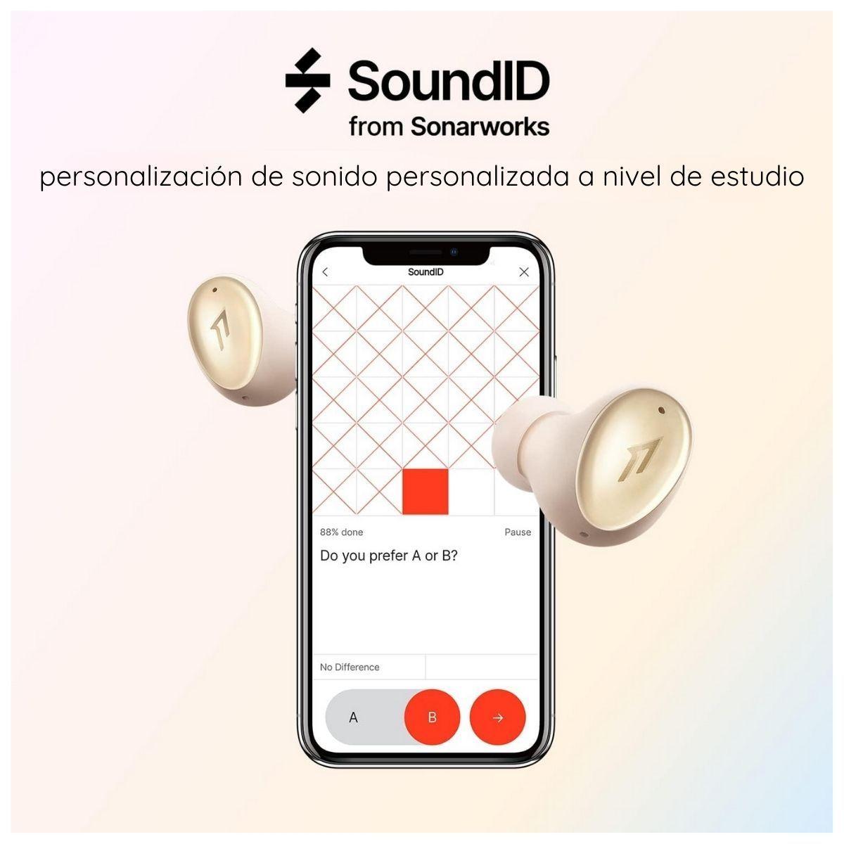 1More Audífonos Inalámbricos ColorBuds 2 con Cancelación de Ruido - Dorado-3