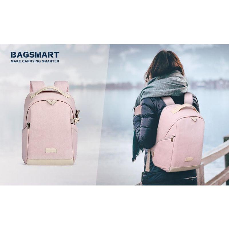Bagsmart Camera & Photo Mochila para cámara - Rosado-1