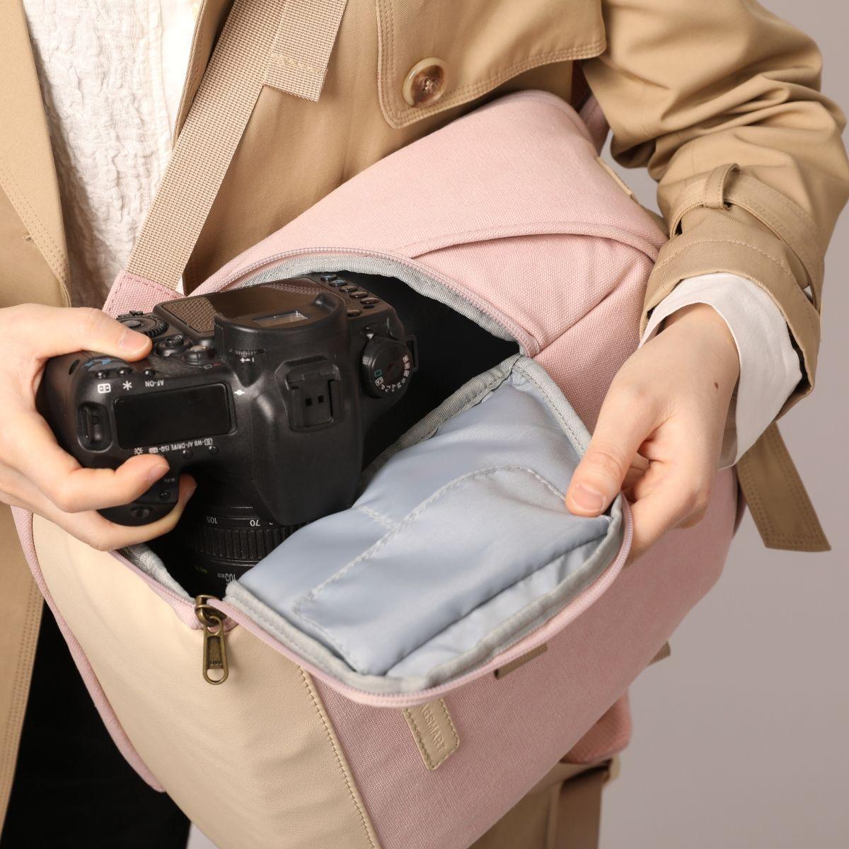 Bagsmart Camera & Photo Mochila para cámara - Rosado-5