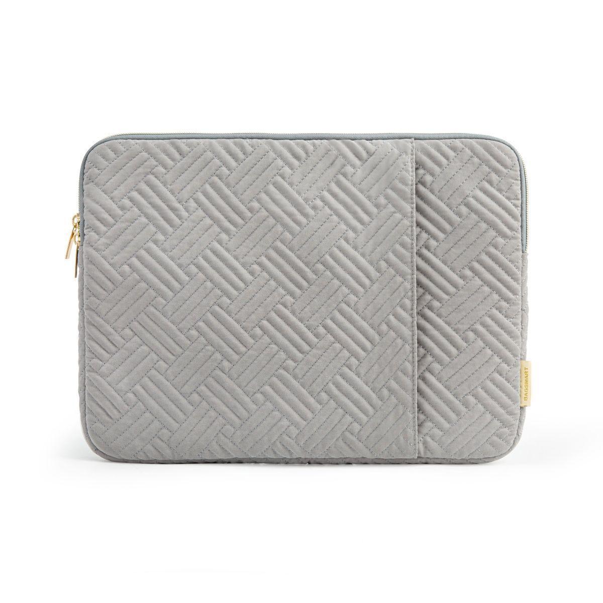 Bagsmart Funda Notebook 13,3″ Resistente al Agua con Bolsillo Gris-0