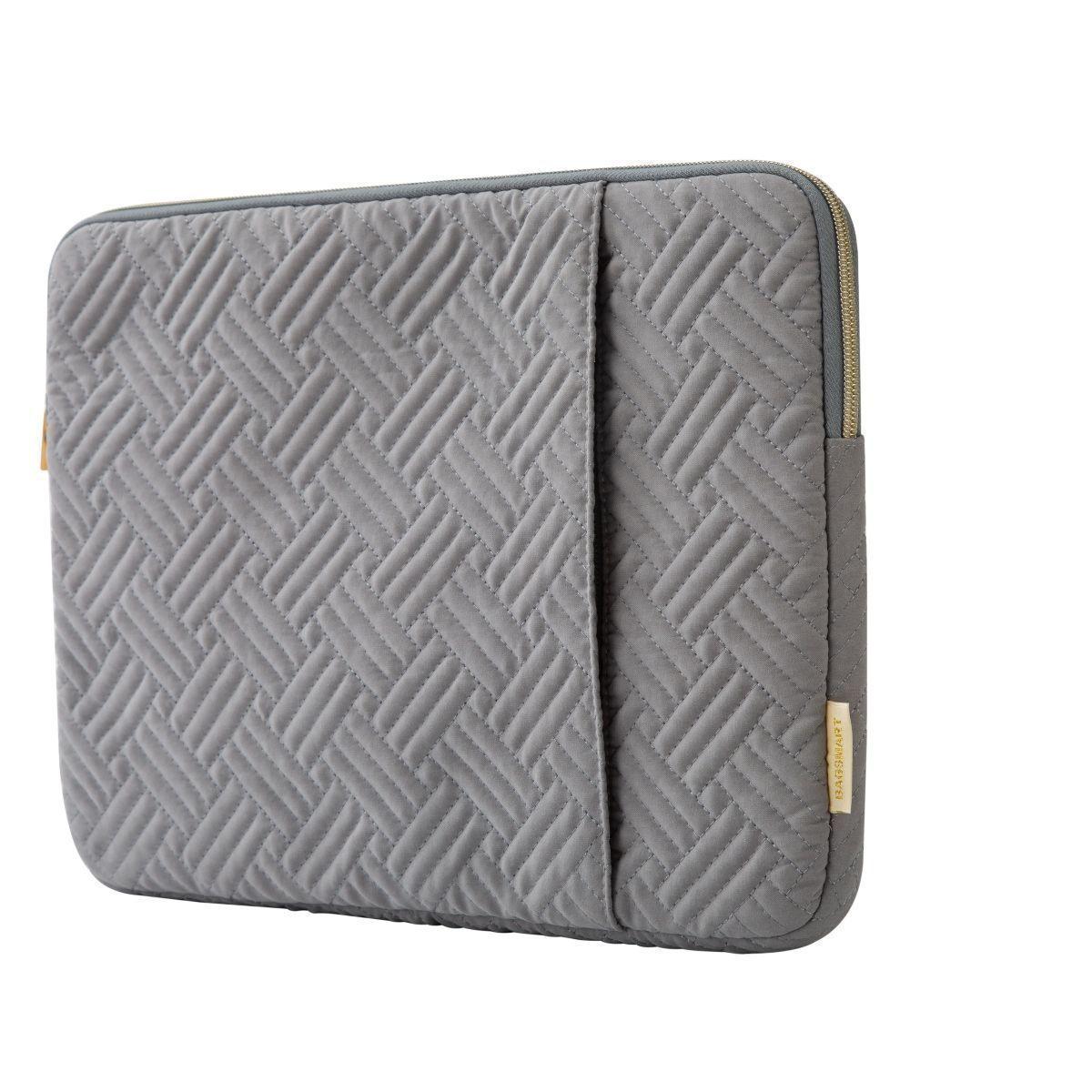 Bagsmart Funda Notebook 13,3″ Resistente al Agua con Bolsillo Gris-2