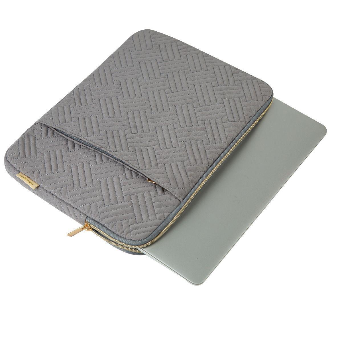 Bagsmart Funda Notebook 13,3″ Resistente al Agua con Bolsillo Gris-5