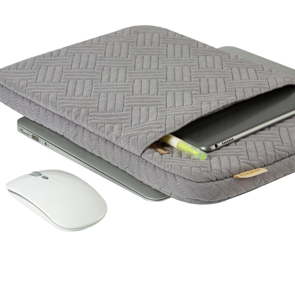 Bagsmart Funda Notebook 13,3″ Resistente al Agua con Bolsillo Gris-7