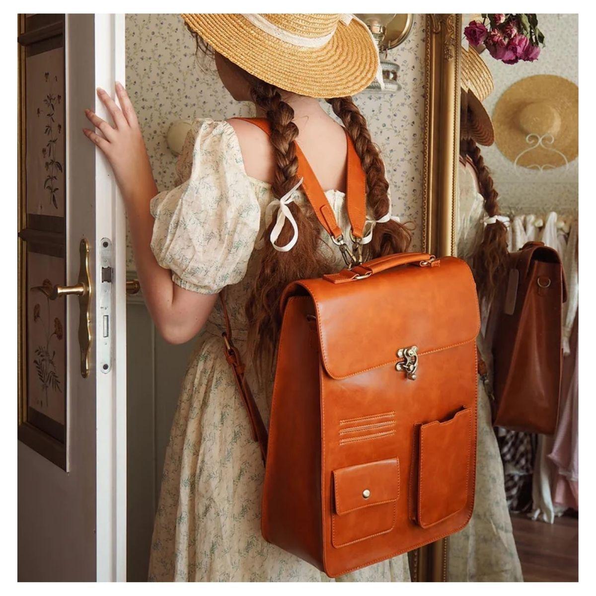 Ecosusi Mochila DUSK para laptop 15.6” - Naranja-7
