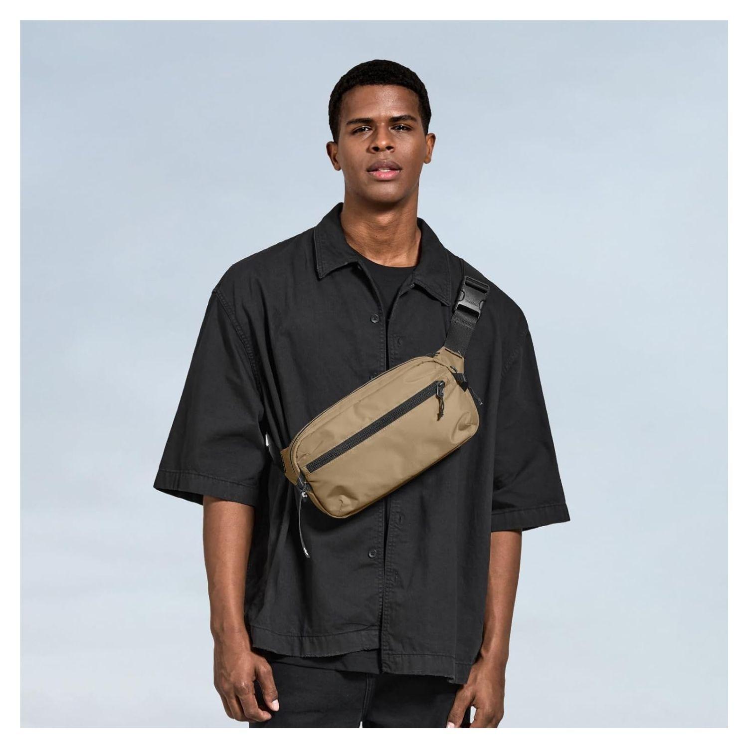 Tomtoc Banano Aviator-T33 2.5L Mediano M - Marrón-2