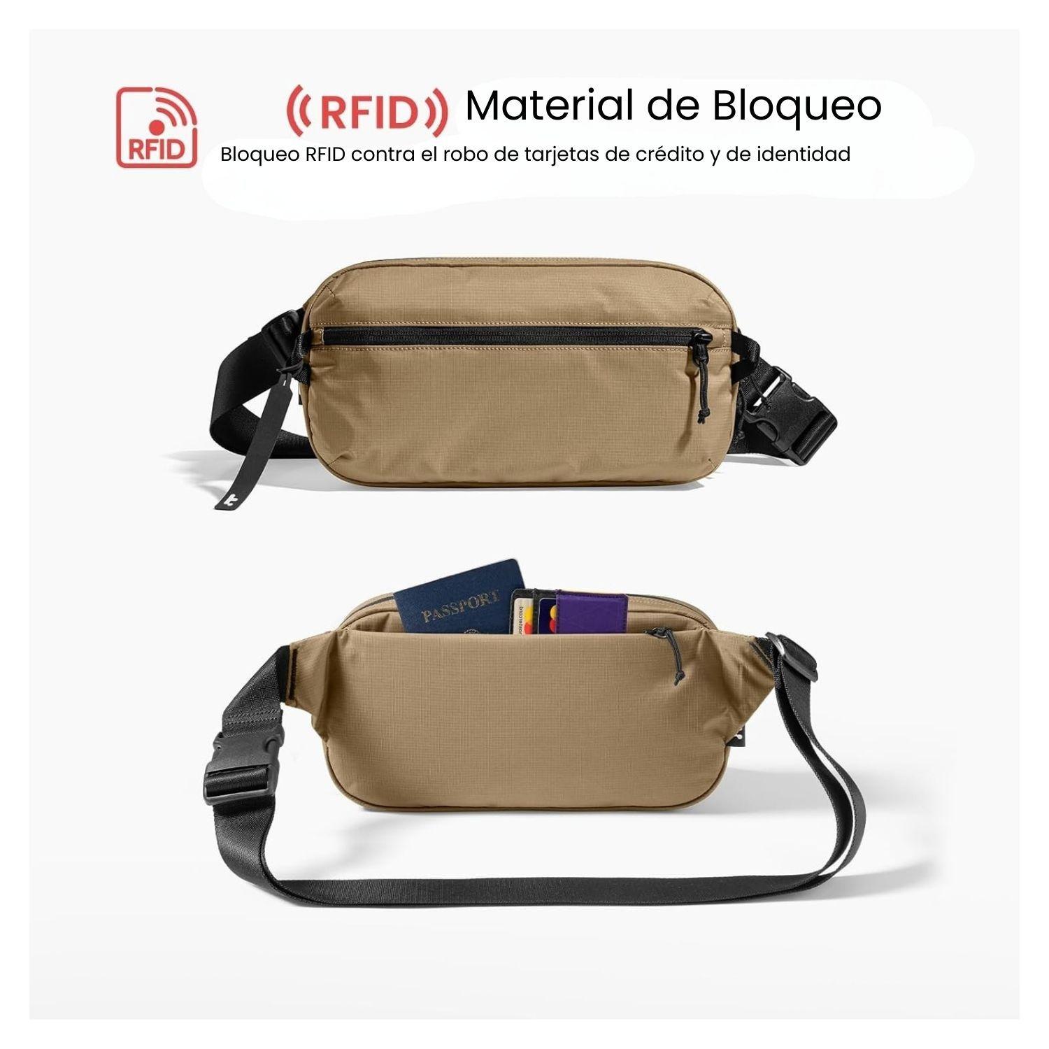 Tomtoc Banano Aviator-T33 2.5L Mediano M - Marrón-3