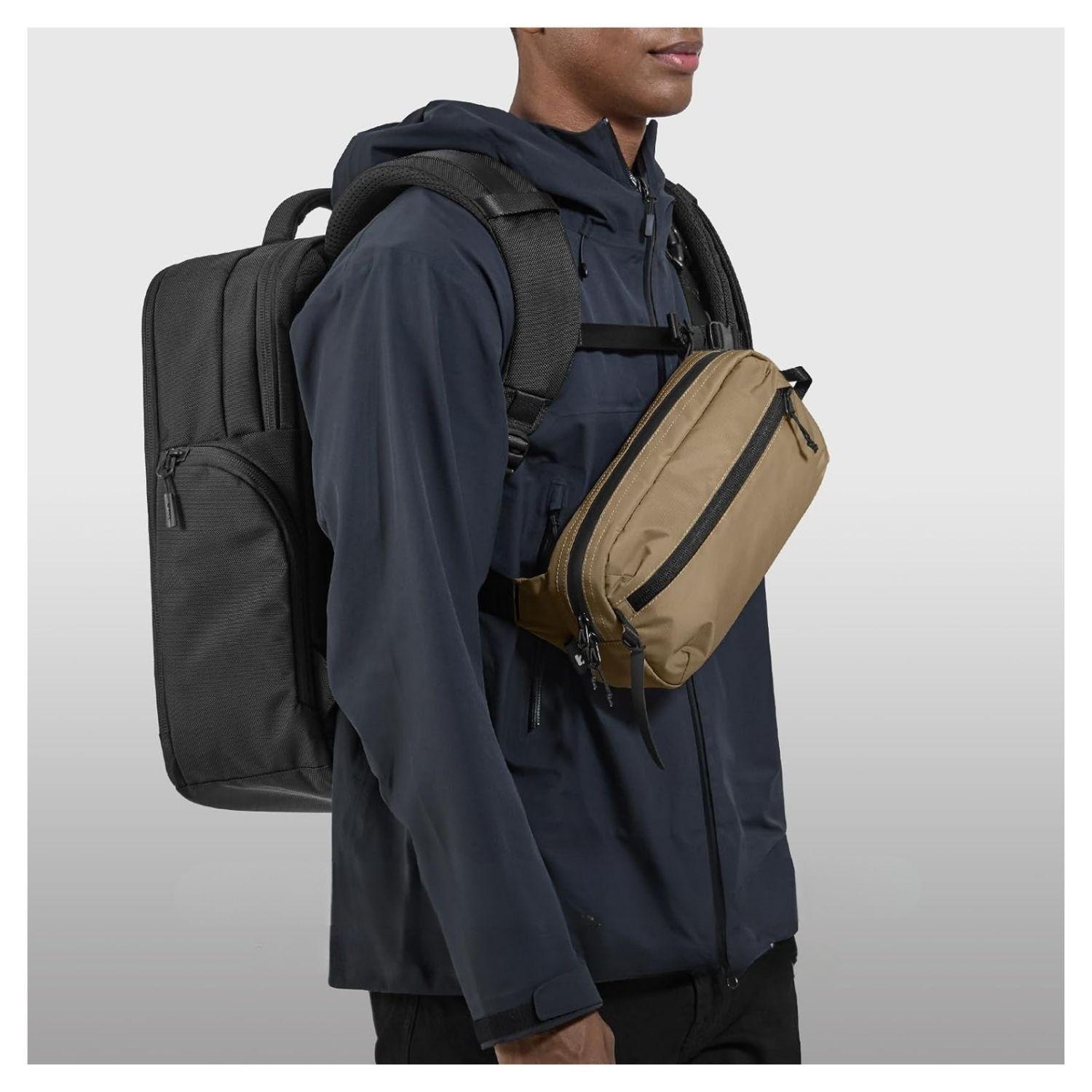 Tomtoc Banano Aviator-T33 2.5L Mediano M - Marrón-5