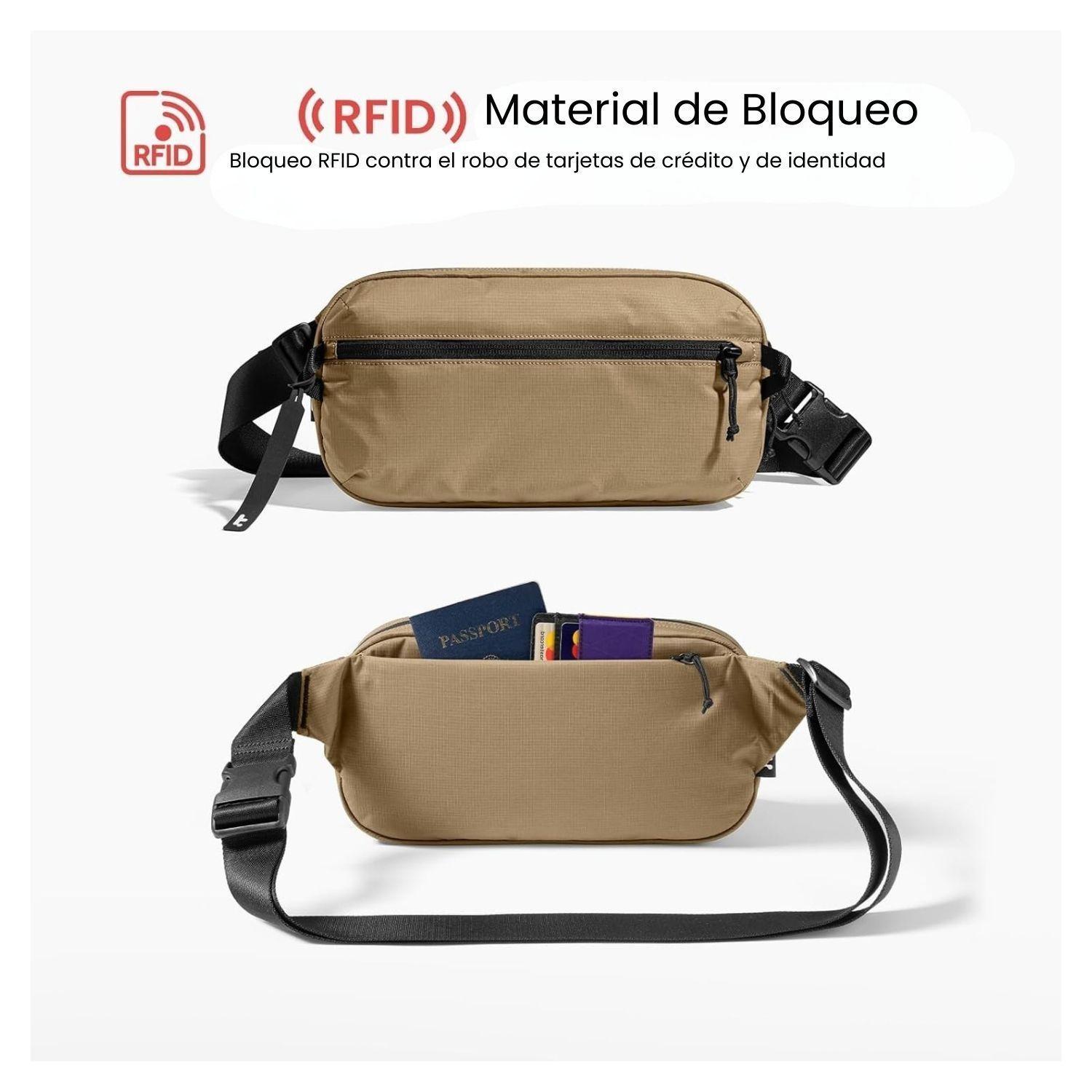 Tomtoc Banano Aviator-T33 2.5L Mediano M - Marrón-3