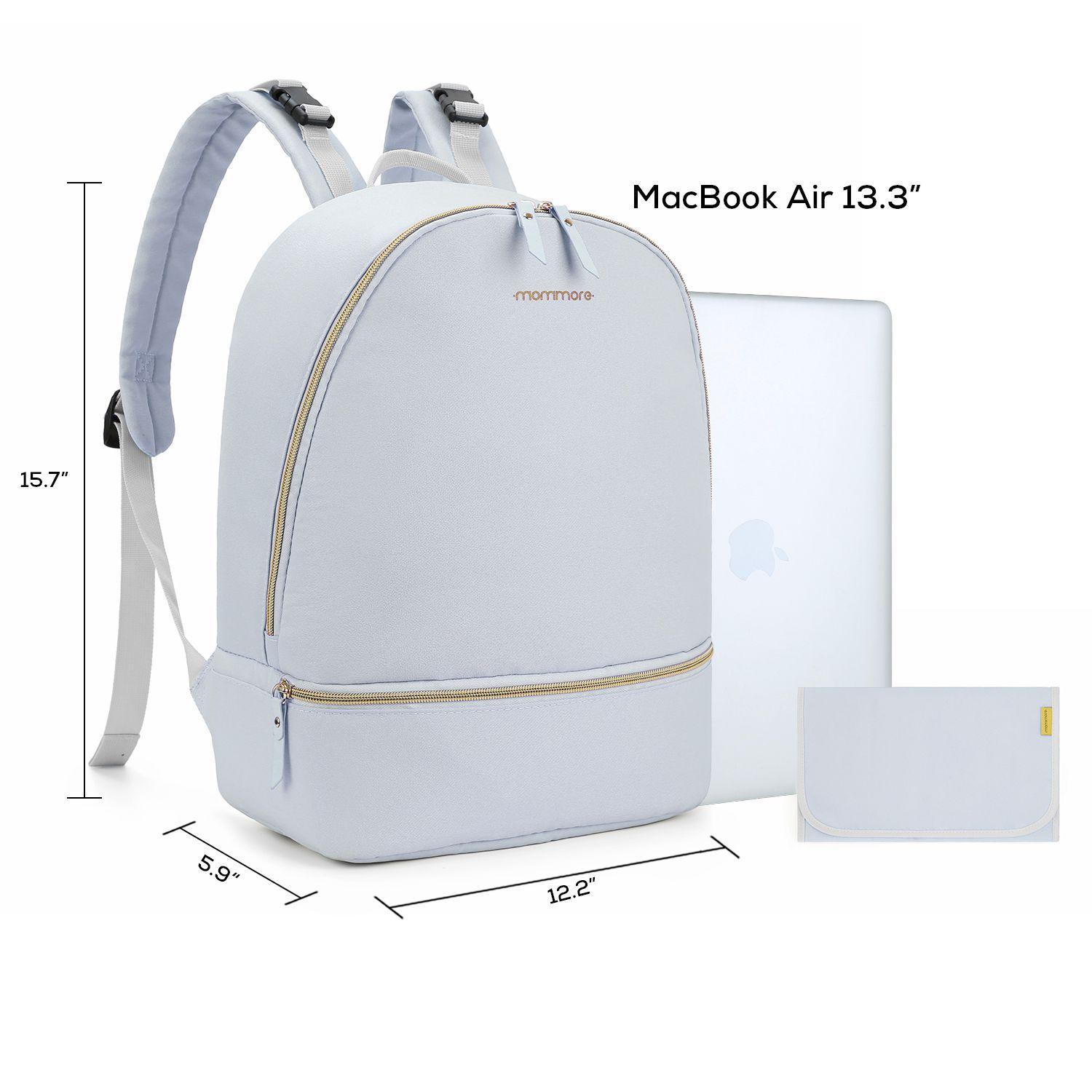 Mochila grande para pañales SIENA para laptop 13"- gris-6