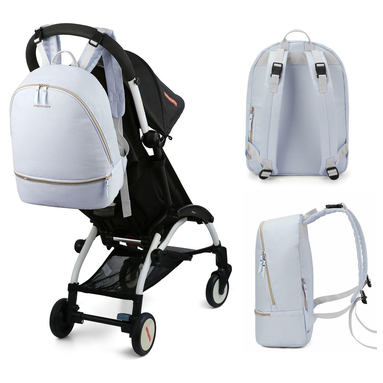 Mochila grande para pañales SIENA para laptop 13"- gris-4