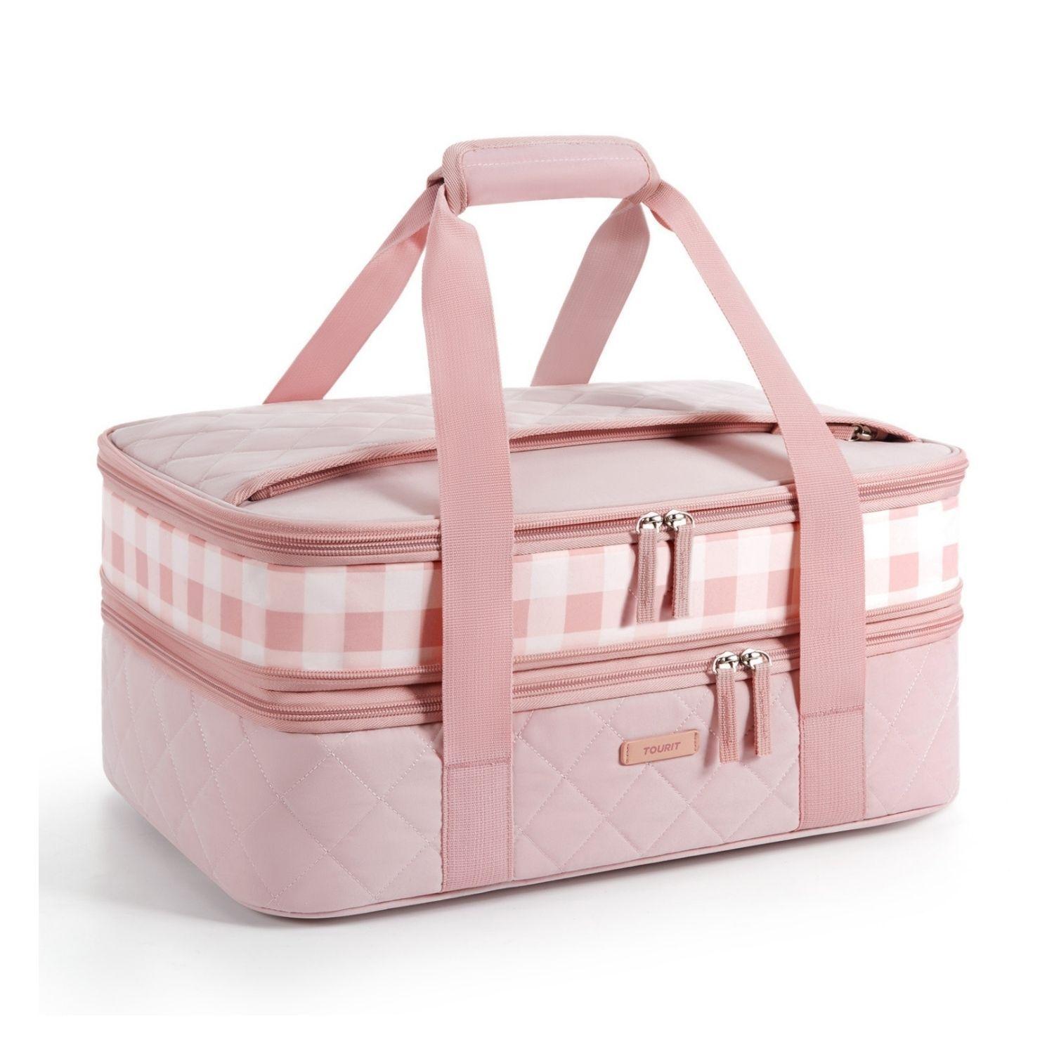 Tourit Bolsa Térmica Doble Comida 23x33cm Acolchada Rosa-1