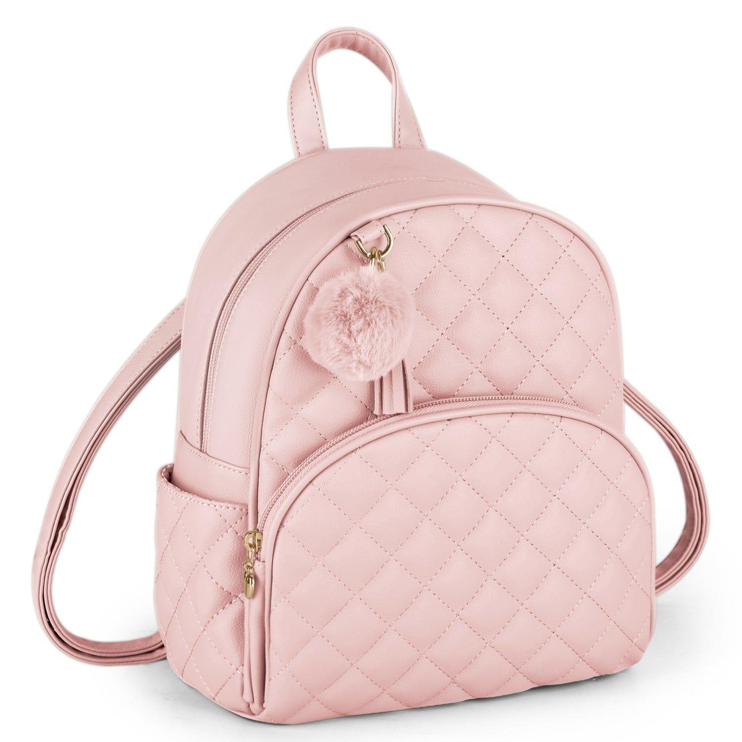 Ecosusi Mini Mochila Juvenil Acolchada para 9,7" Rosado-0