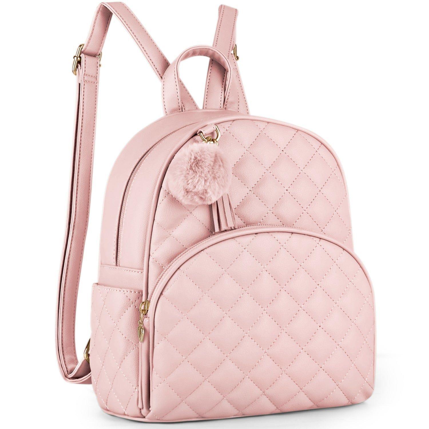 Ecosusi Mini Mochila Juvenil Acolchada para 9,7" Rosado-2