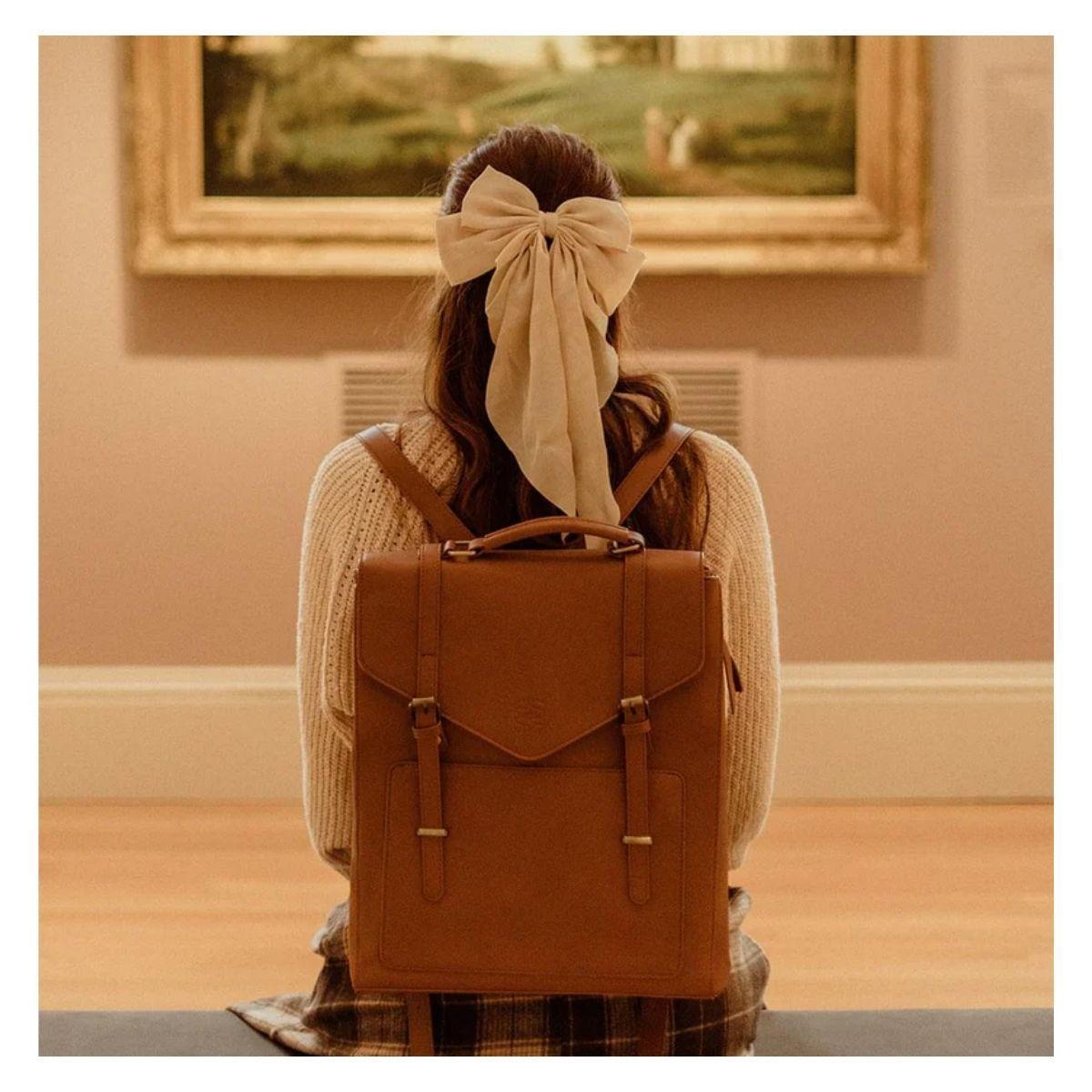 Ecosusi Mochila Vintage BELLADONNA 14" - Marrón-5