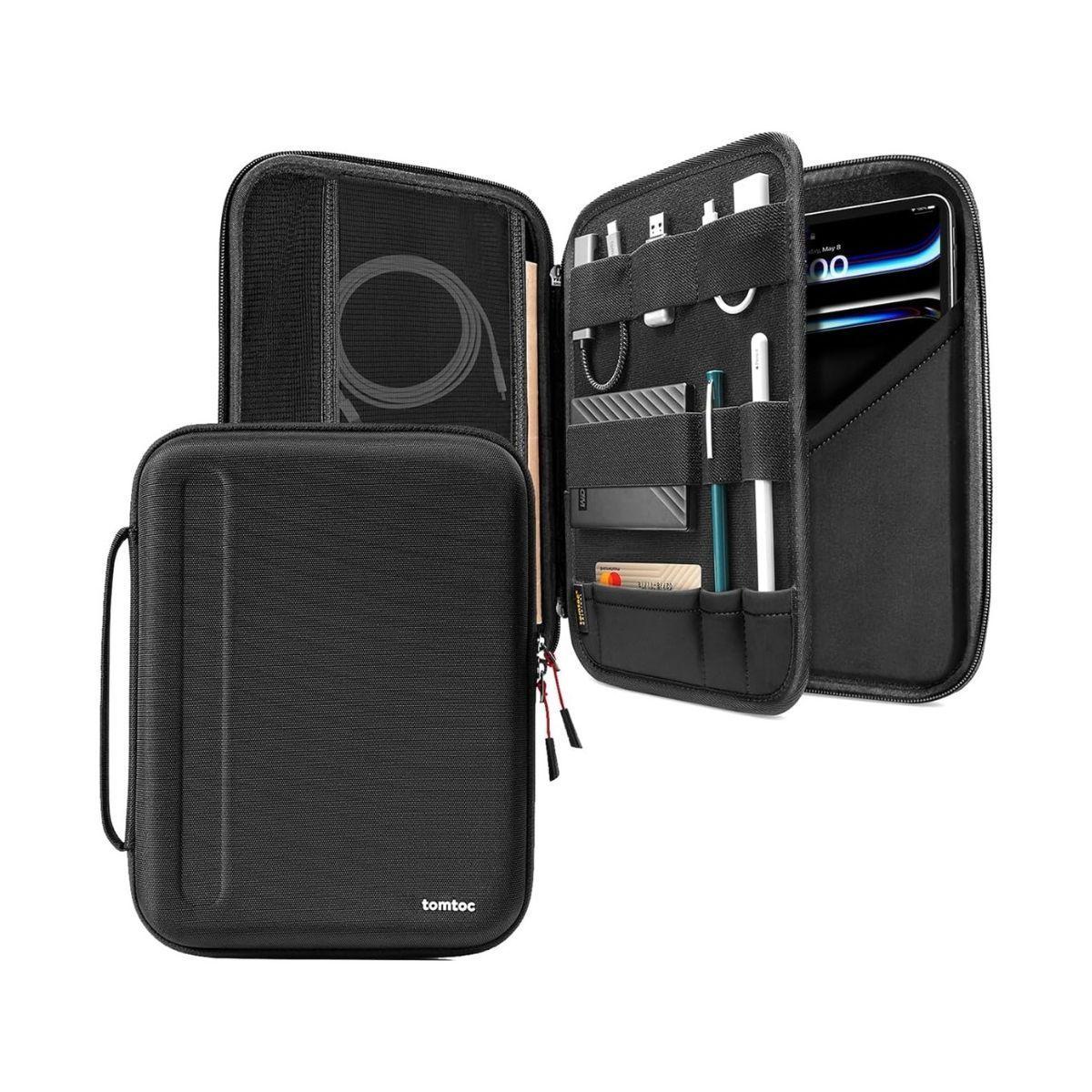 Tomtoc Estuche Portafolio FancyCase-B06 para iPad 11" / iPad Air 12.9" /Pro M4/M2 - Negro-1