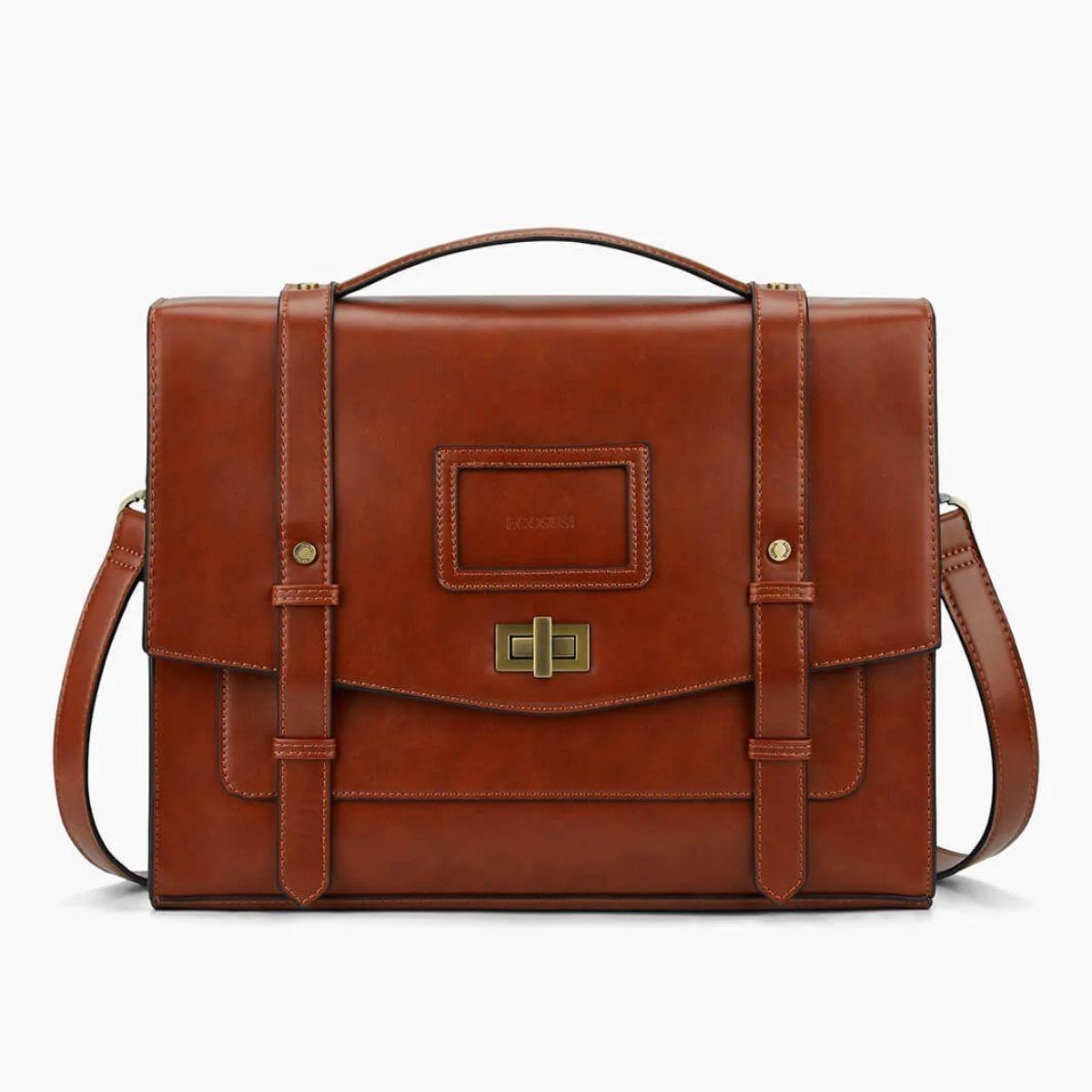 Ecosusi - Mochila Cambridge de mujer para notebook de 14" - Marrón-0
