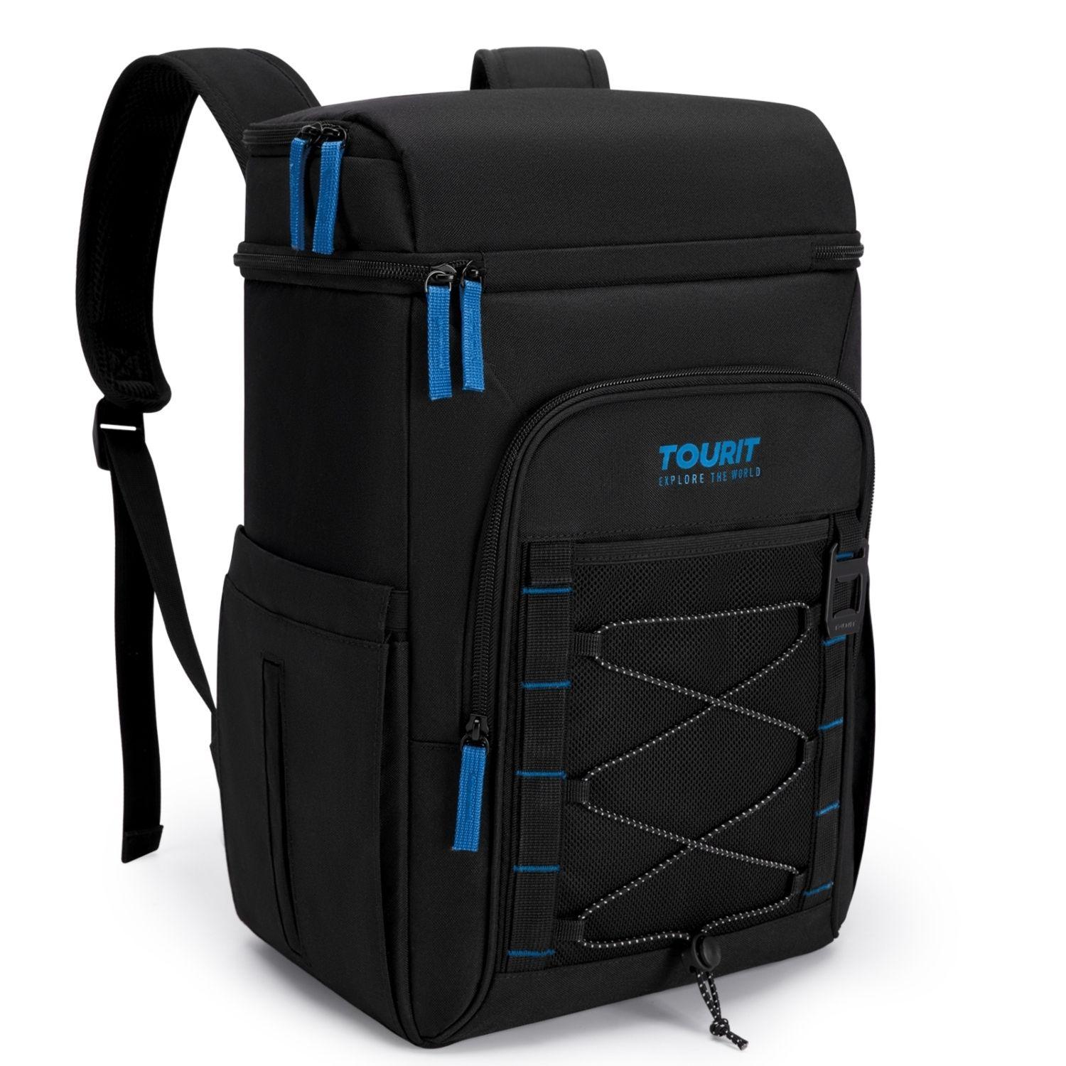 Tourit Mochila Térmica Dual Zone 26 latas 20L Impermeable Negro-1