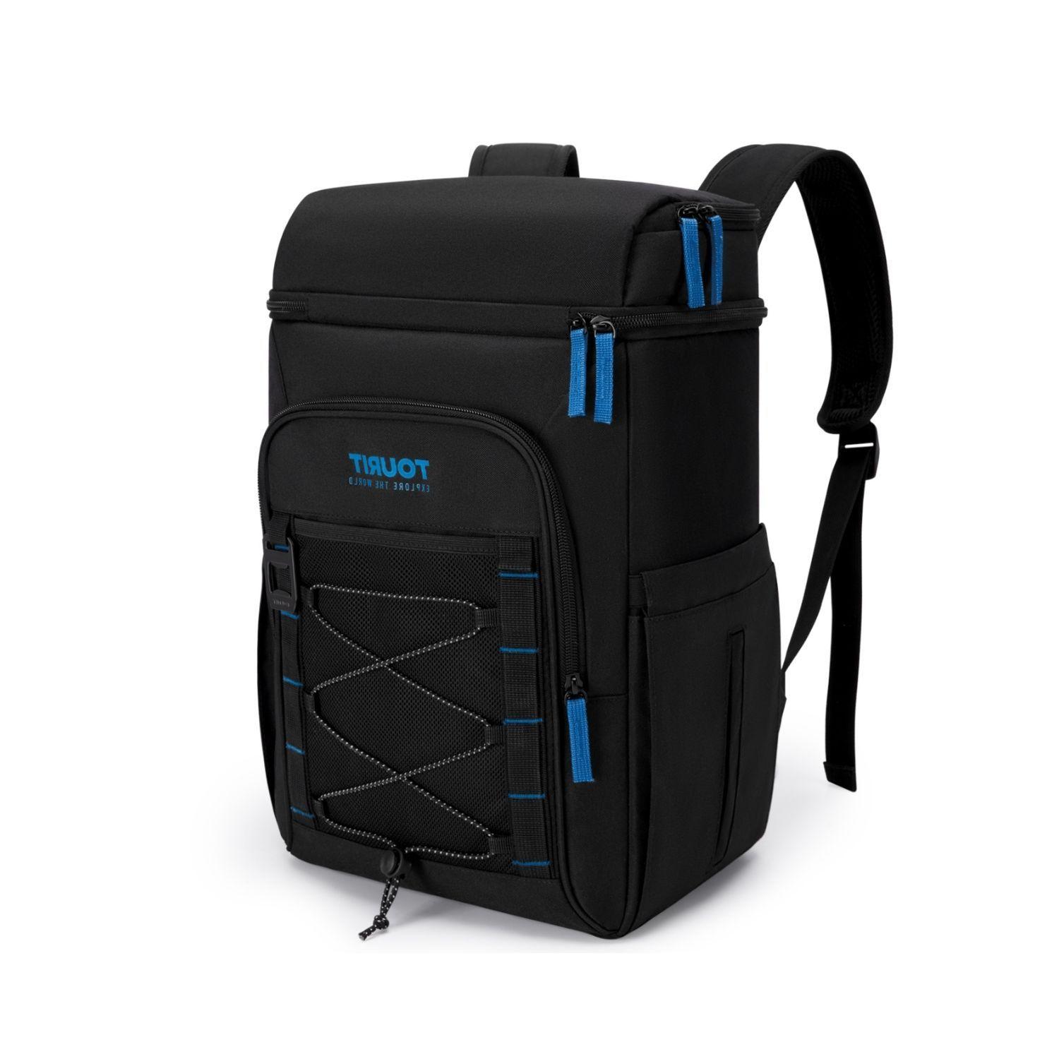 Tourit Mochila Térmica Dual Zone 26 latas 20L Impermeable Negro-2