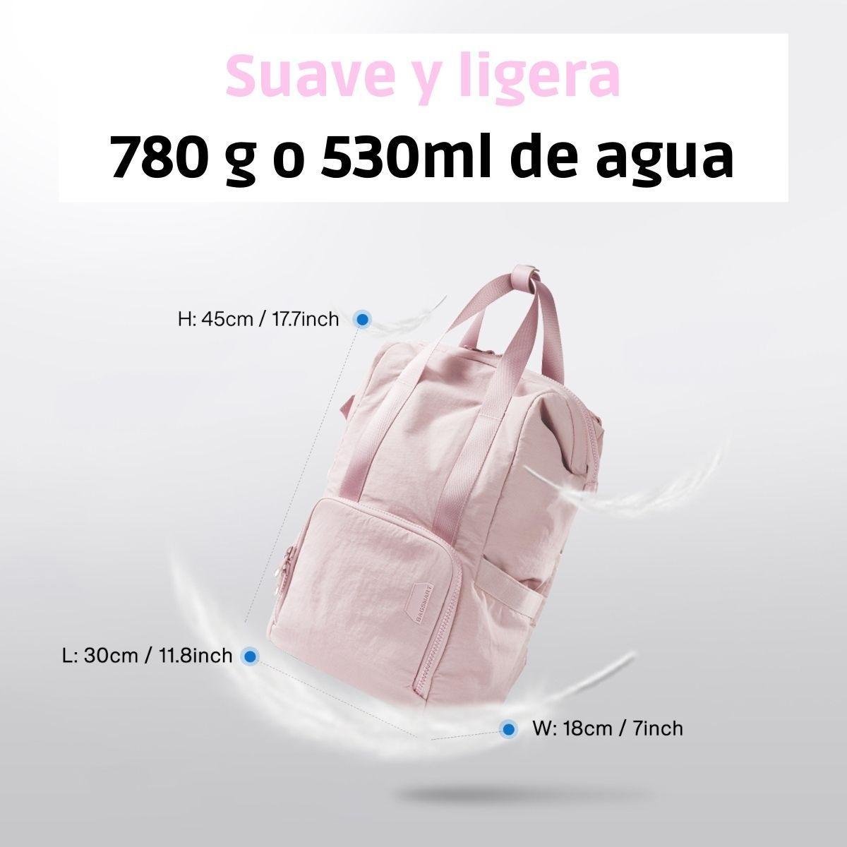 Bagsmart - Mochila para notebook de hasta 15.6" impermeable - Rosado-2
