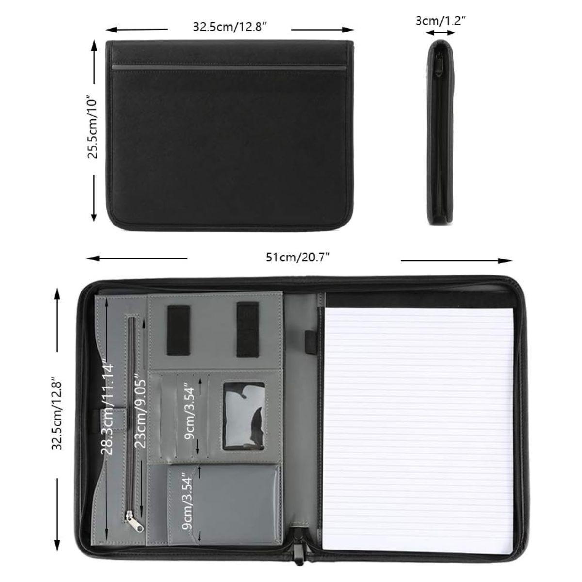 Ecosusi Portafolio 10.5" organizador de documentos - Negro-1