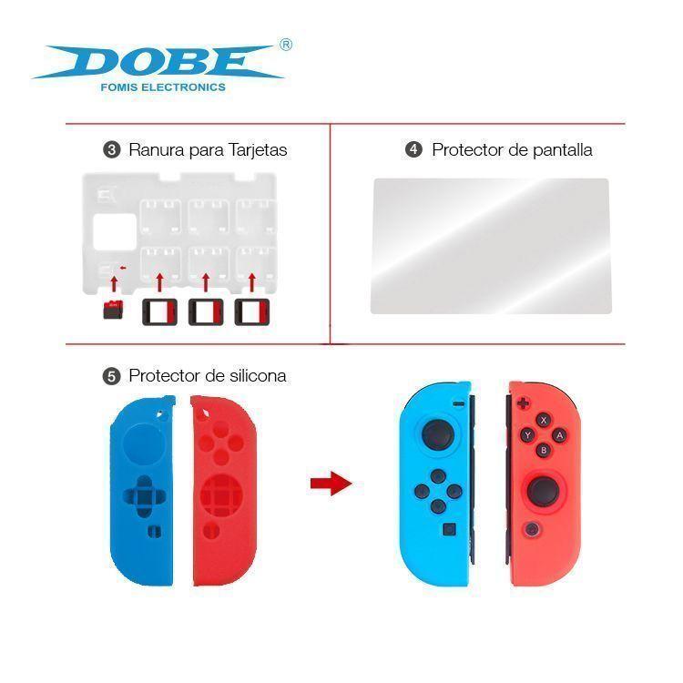 DOBE - KIT DE PROTECCION PARA NINTENDO SWITCH-3
