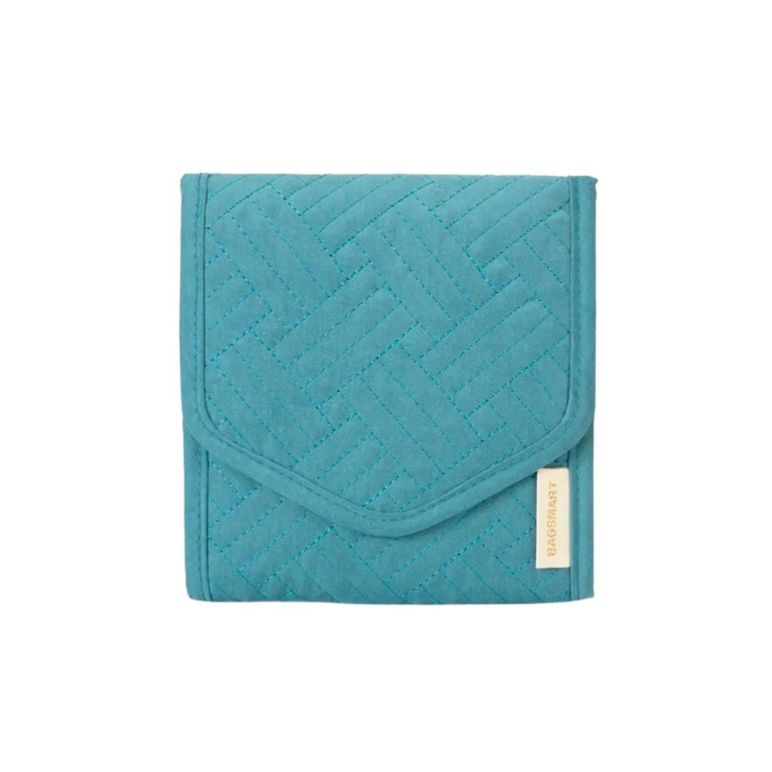 Bagsmart Organizador de Joyas Peri de Viaje Plegable Turquesa-2