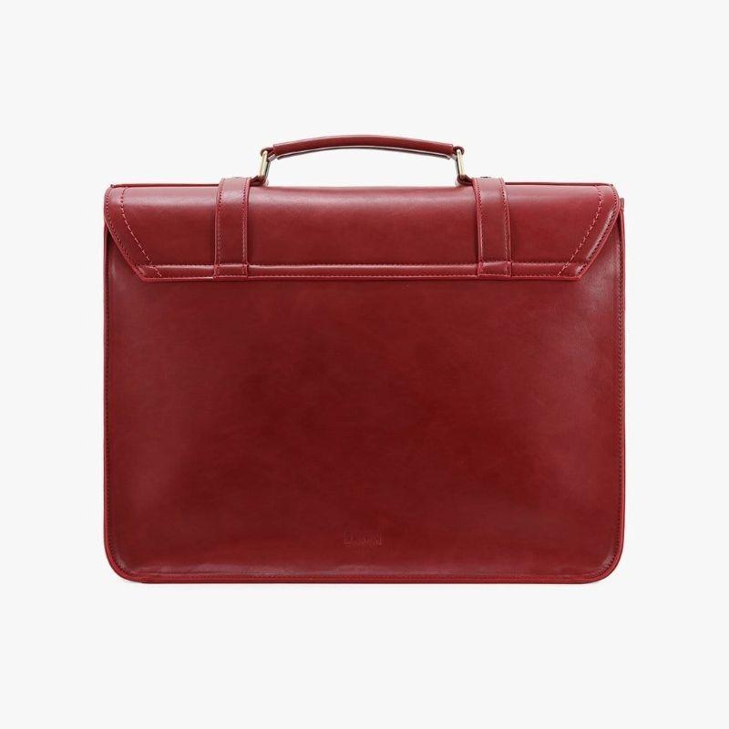 Ecosusi Maletín BOW removible para laptop 15.6" -Burdeo-2