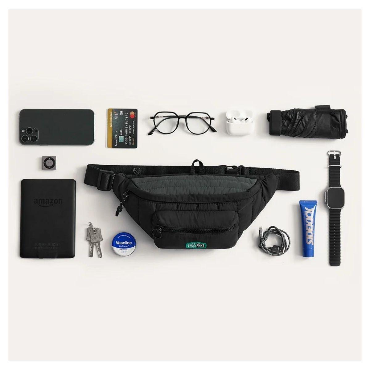 Bagsmart Banano Walker Sling Bag - Negro-4