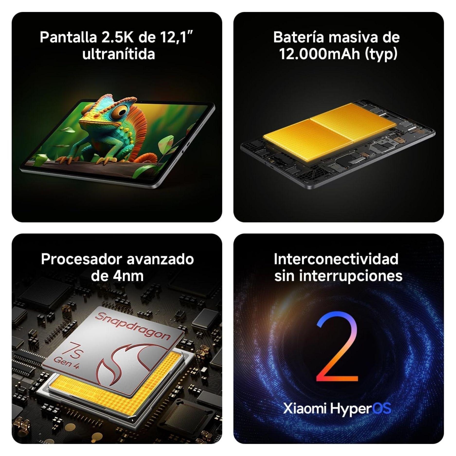 Xiaomi Redmi Pad 2 Pro 12,1" 6GB + 128GB Plateado-2