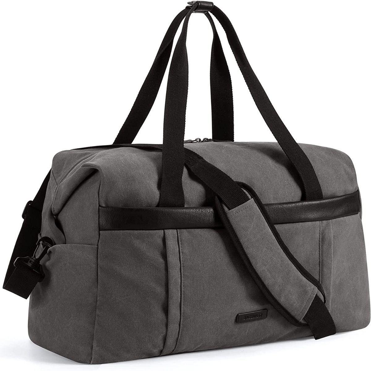 Bagsmart - Bolso de viaje y gimnasio grande 40L - Gris oscuro-0