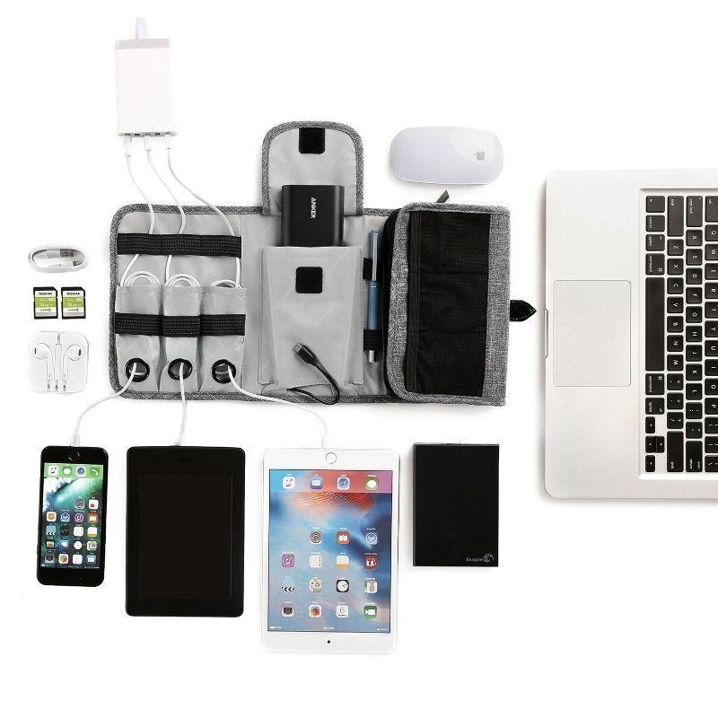 Bagsmart LAX Organizador de accesorios electrónicos- Gris
-2